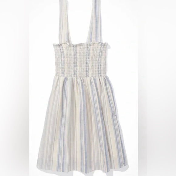 American Eagle smocked cross back mini dress size small - Picture 3 of 9